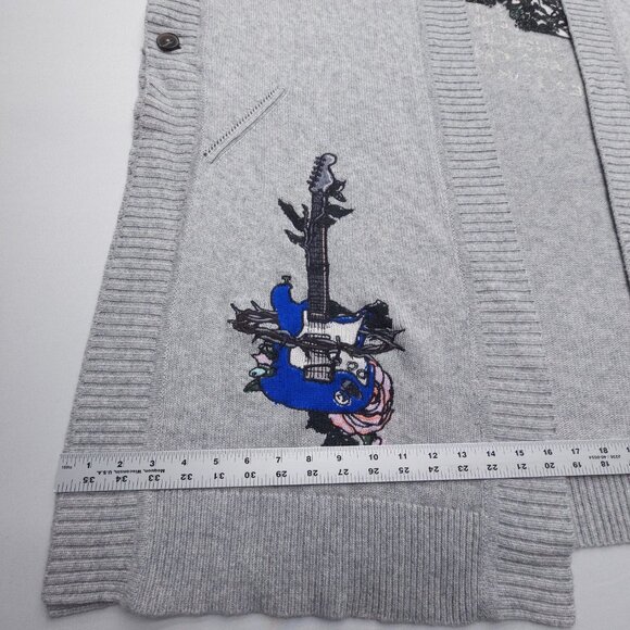 Zadig & Voltaire Inna Tattoo Cashmere Cardigan M/L - Picture 9 of 14